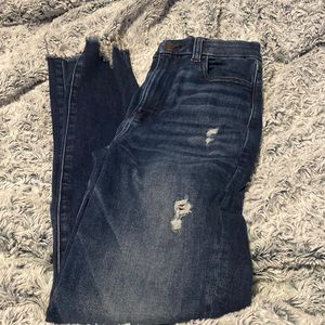 American eagle jeans. Worn few times. Has rips but not open